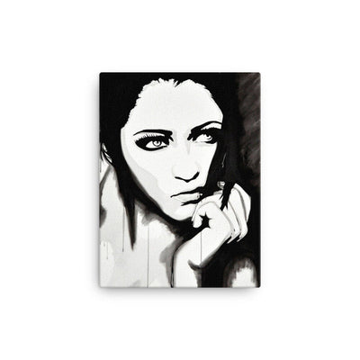 Lazy-Girl-canvas-in-12x16-wall-NK-Iconic