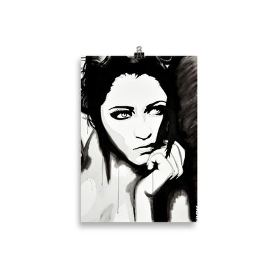 Lazy-Girl-enhanced-matte-paper-poster-21x30-cm-transparent-NK-Iconic