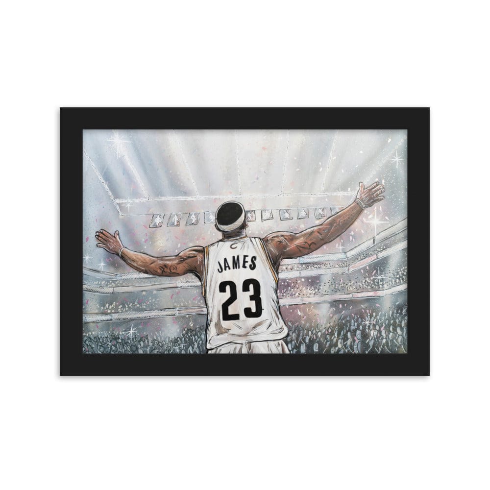 Lebron-James-Framed-enhanced-matte-paper-framed-poster-black-21x30-cm-transparent