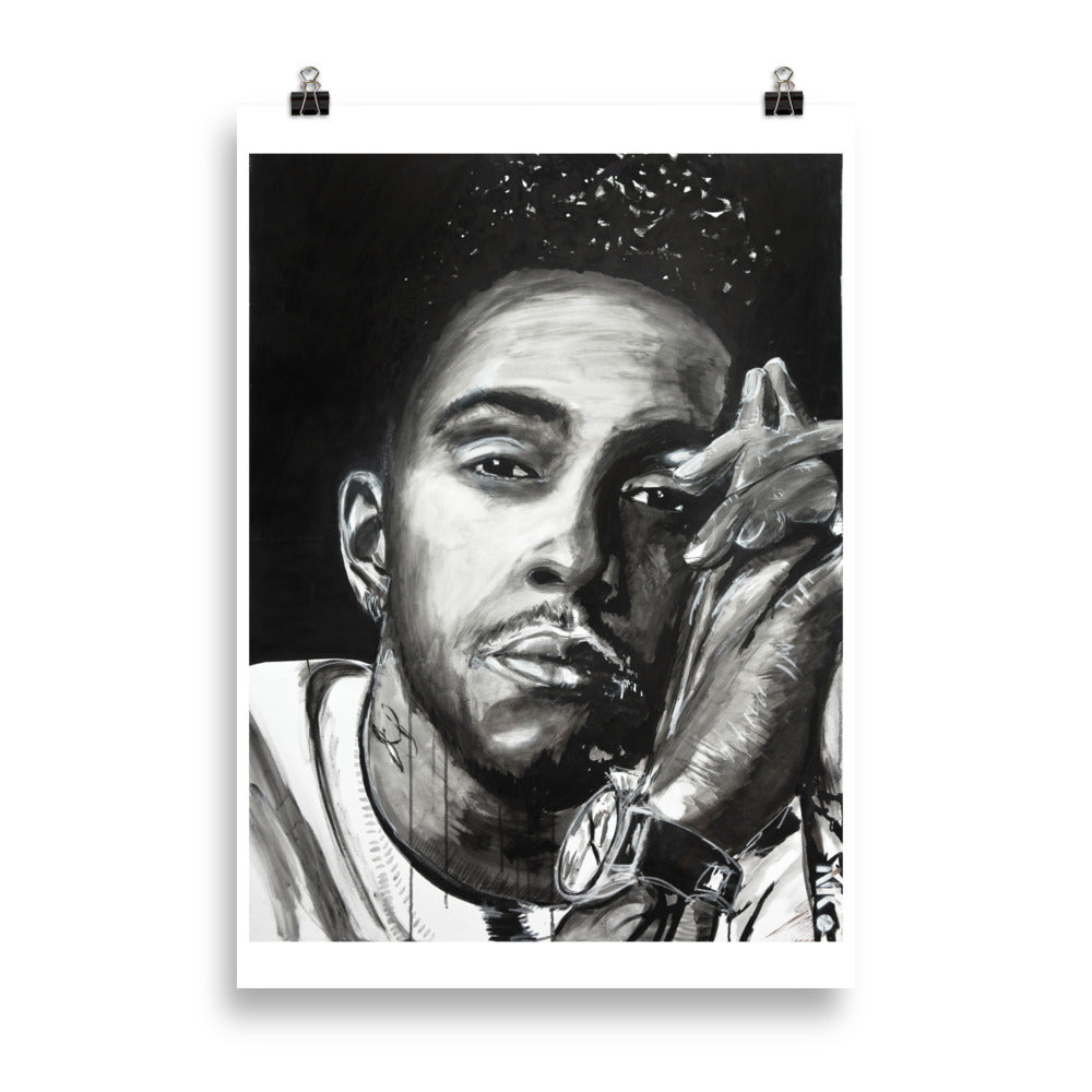 Lewis Hamilton enhanced matte paper poster cm 70x100 cm transparent