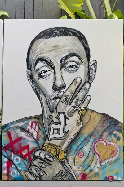 Mac Miller Original Painting NK Iconic