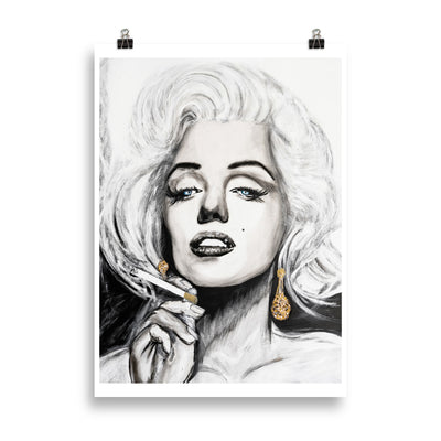 Marilyn Monroe enhanced matte paper poster 50x70 cm transparent