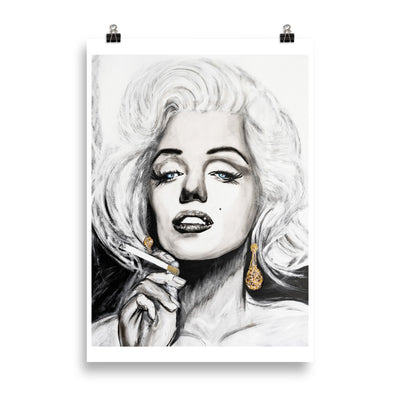Marilyn Monroe enhanced matte paper poster 70x100 cm transparent