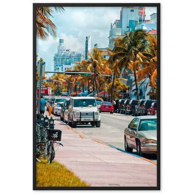 Miami-Florida-G-Wagon-Photography-enhanced-matte-paper-framed-poster-black-61x91-cm-transparent-NK-Iconic