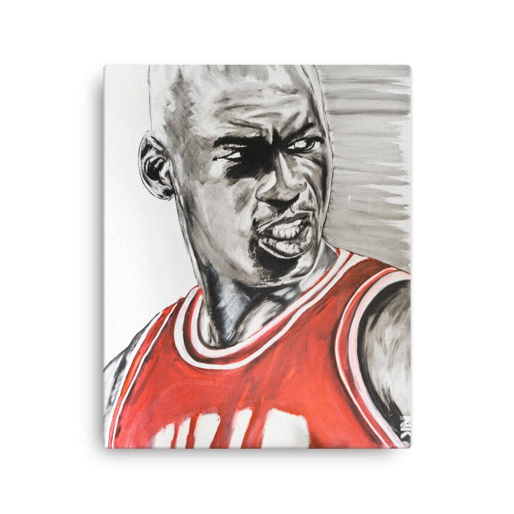 Michael-Jordan-Red-canvas-in-16x20-wall-NK-Iconic