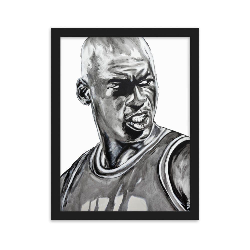 Michael-Jordan-enhanced-matte-paper-framed-poster-black-30x40-cm-transparent-NK-Iconic