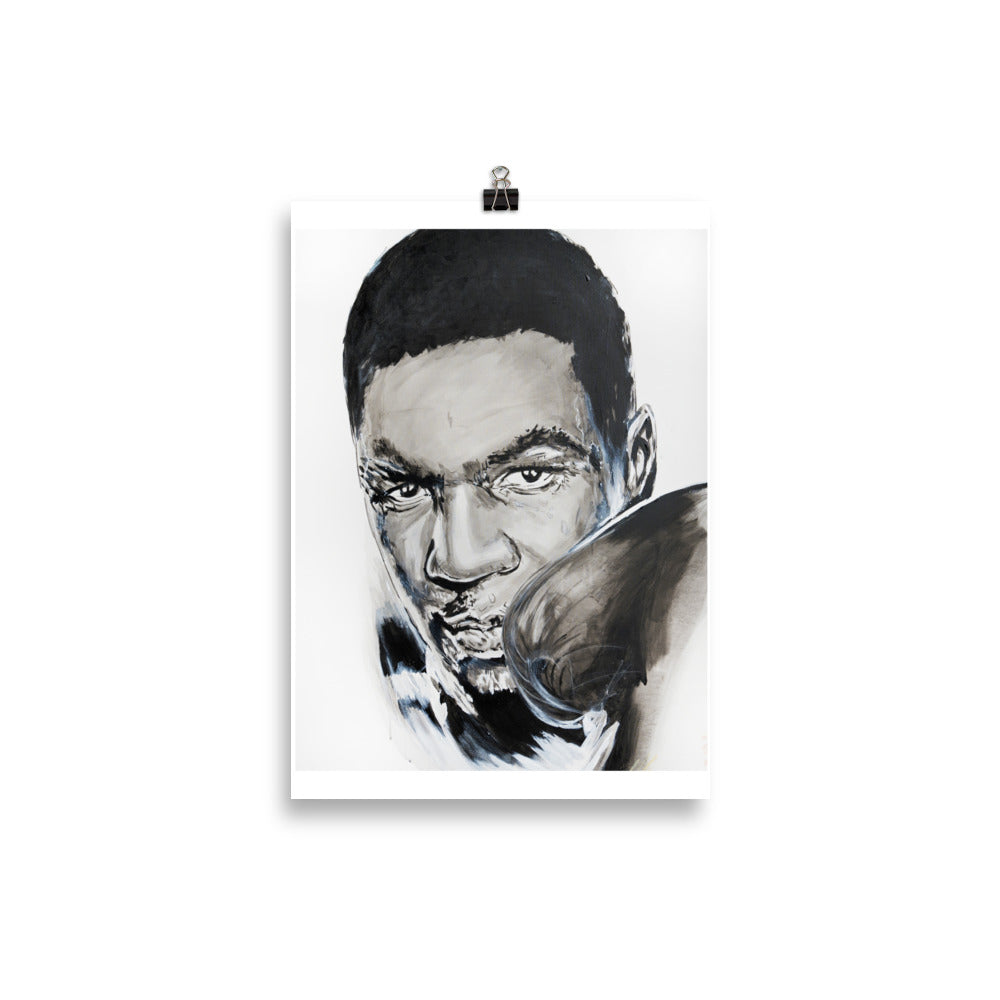 Mike Tyson enhanced matte paper poster 21x30 cm transparent