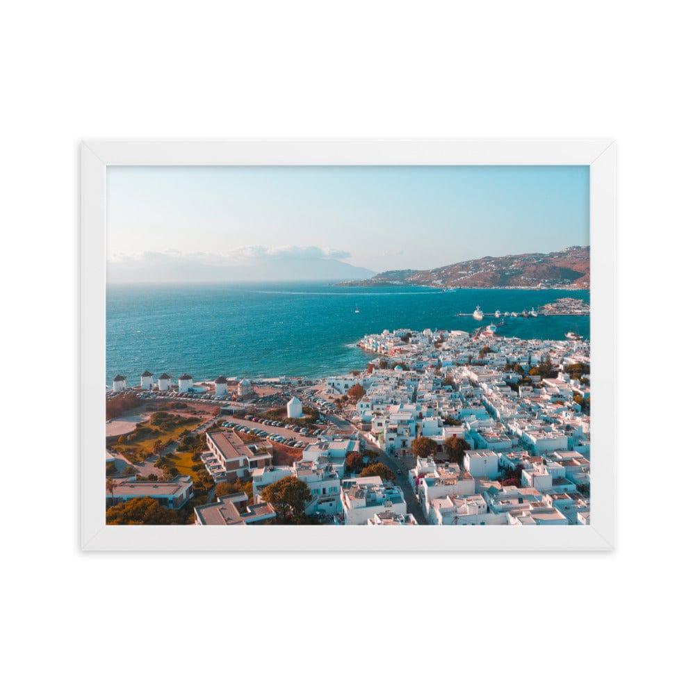 Mykonos-City-Photography-enhanced-matte-paper-framed-poster-white-30x40-cm-transparent-NK-Iconic