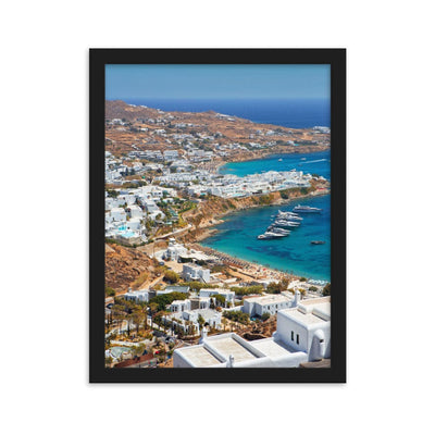 Nammos-Village-Photography-enhanced-matte-paper-framed-poster-black-30x40-cm-transparent-NK-Iconic