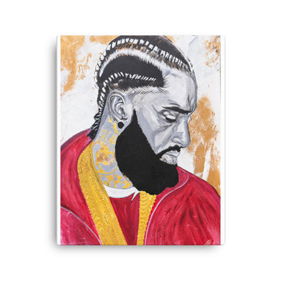 Nipsey-Hussle-canvas-in-16x20-wall