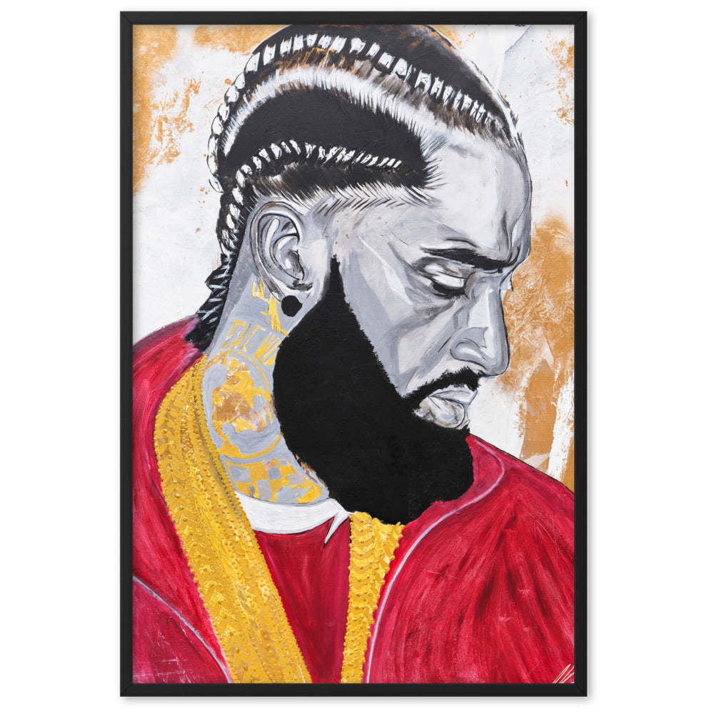 Nipsey-Hussle-enhanced-matte-paper-framed-poster-cm-black-61x91-cm-transparent