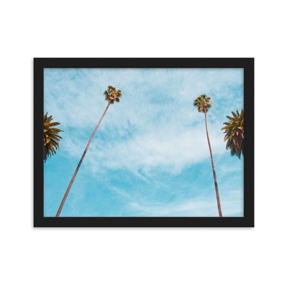 Palm-Tree-Combo-Beverly-Hill-LA-Photography-enhanced-matte-paper-framed-poster-black-30x40-cm-transparent-NK-Iconic