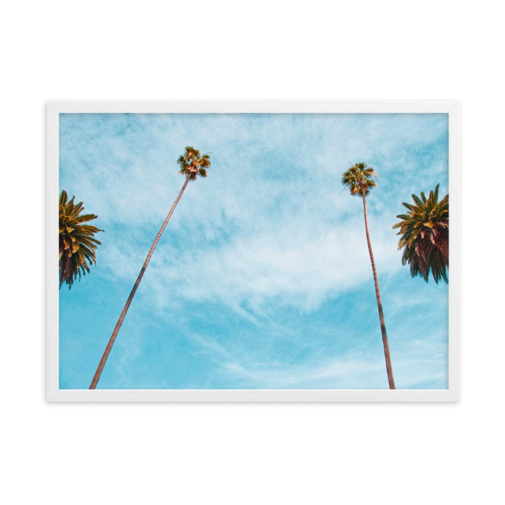 Palm-Tree-Combo-Beverly-Hill-LA-Photography-enhanced-matte-paper-framed-poster-white-50x70-cm-transparent-NK-Iconic