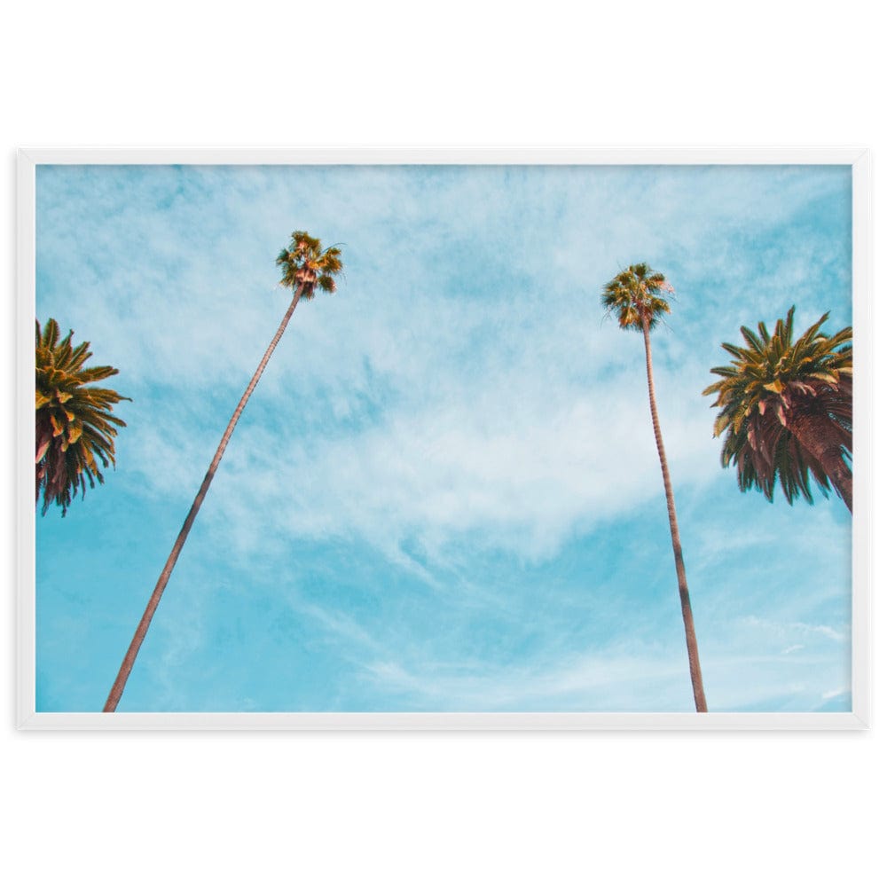 Palm-Tree-Combo-Beverly-Hill-LA-Photography-enhanced-matte-paper-framed-poster-white-61x91-cm-transparent-NK-Iconic