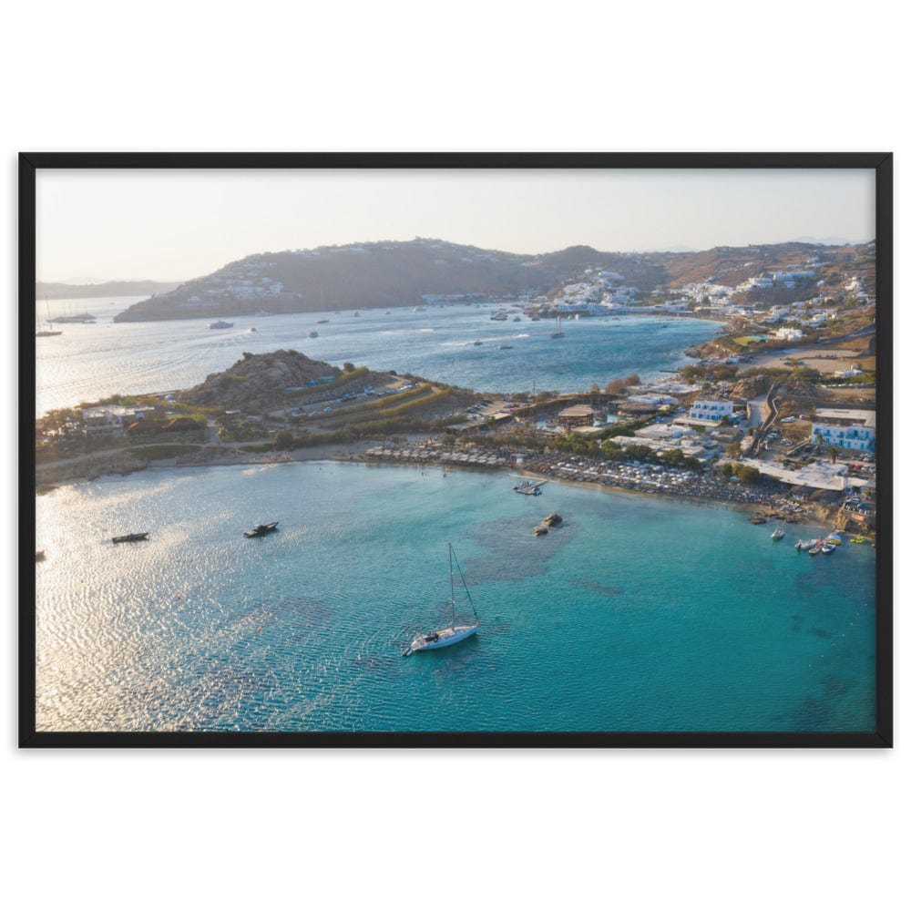 Paraga-Beach-Birds-Eye-View-Photography-enhanced-matte-paper-framed-poster-black-61x91-cm-transparent-NK-Iconic