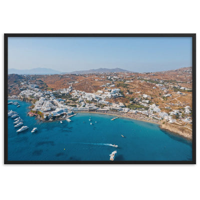 Platis-Gialos-Beaches-Photography-enhanced-matte-paper-framed-poster-black-61x91-cm-transparent-NK-Iconic