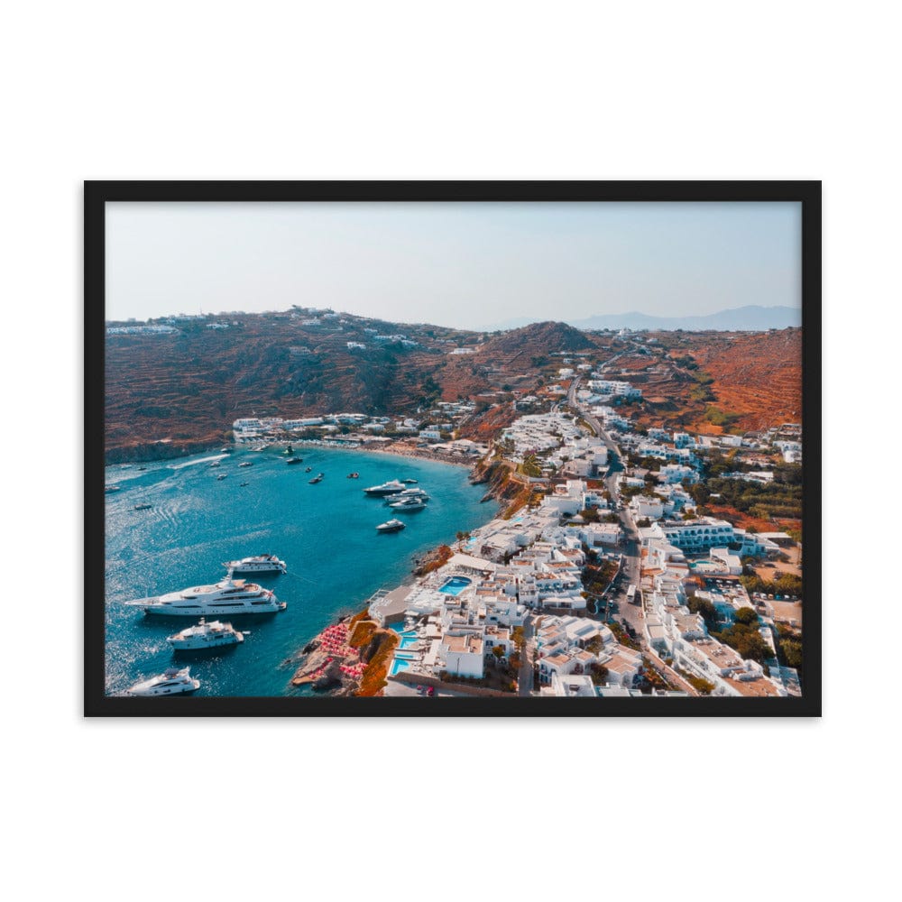 Platis-Gialos-Mykonos-Photography-enhanced-matte-paper-framed-poster-black-50x70-cm-transparent-NK-Iconic