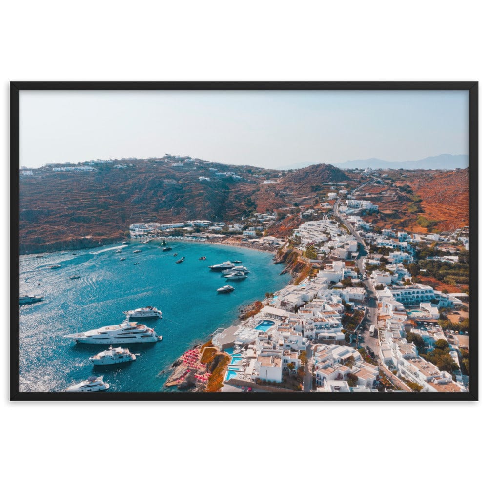 Platis-Gialos-Mykonos-Photography-enhanced-matte-paper-framed-poster-black-61x91-cm-transparent-NK-Iconic