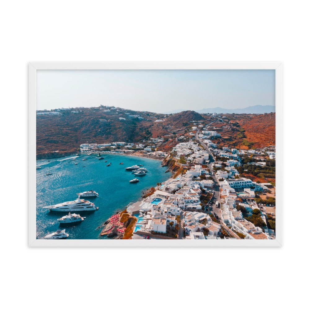 Platis-Gialos-Mykonos-Photography-enhanced-matte-paper-framed-poster-white-50x70-cm-transparent-NK-Iconic
