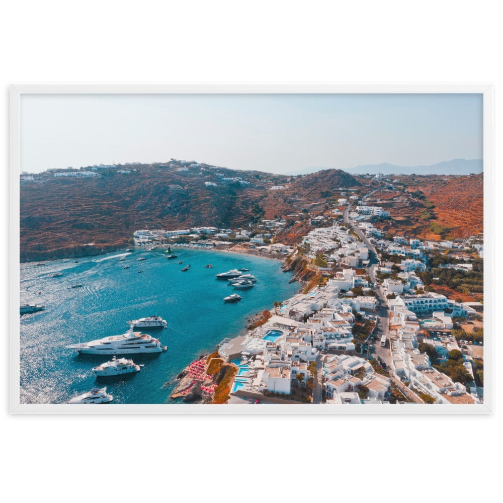 Platis-Gialos-Mykonos-Photography-enhanced-matte-paper-framed-poster-white-61x91-cm-transparent-NK-Iconic