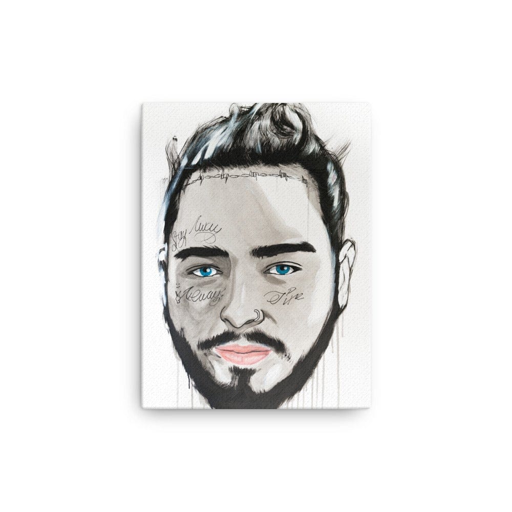 Post-Malone-canvas-in-12x16-wall-NK-Iconic