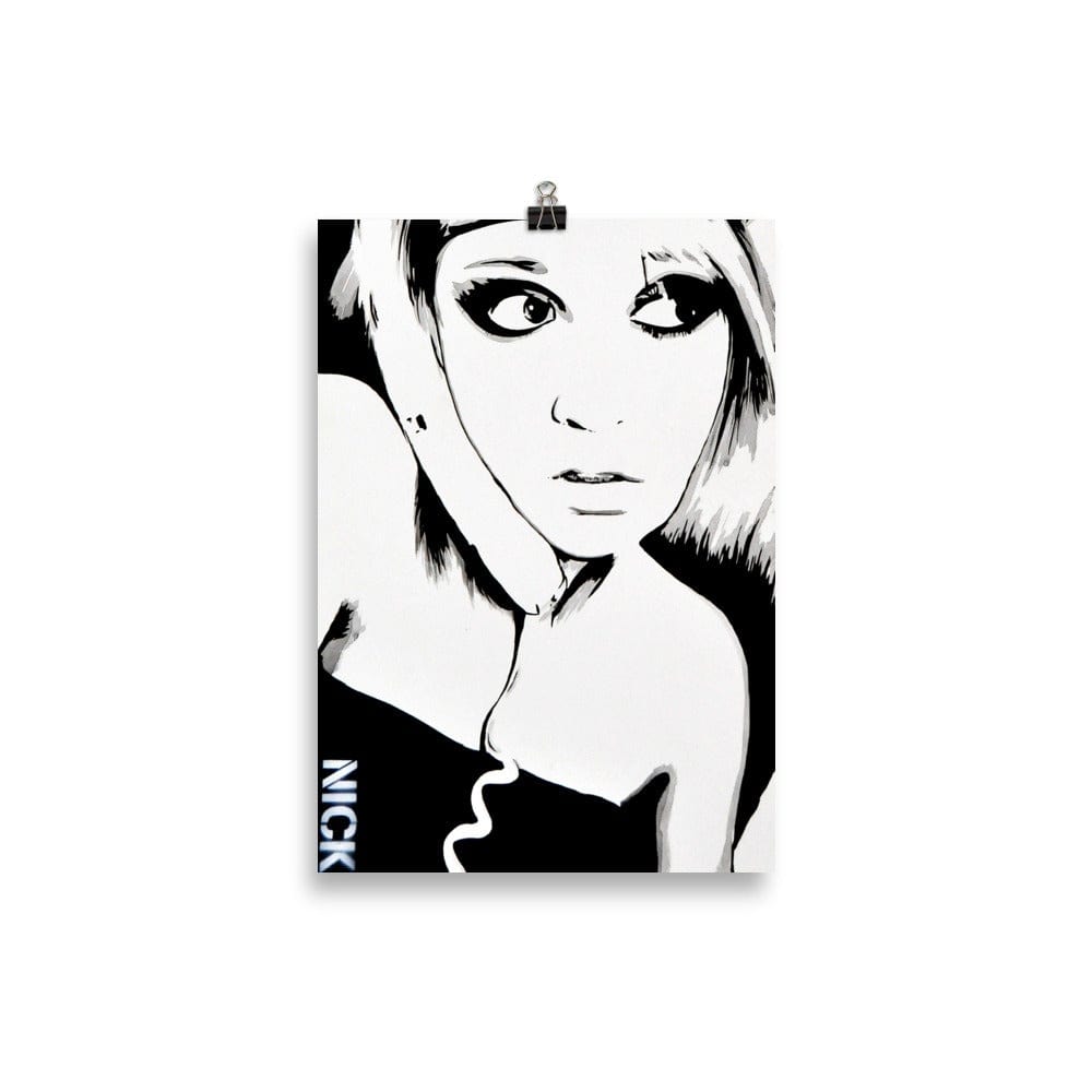 Shes-On-The-Phone-enhanced-matte-paper-poster-21x30-cm-transparent-NK-Iconic