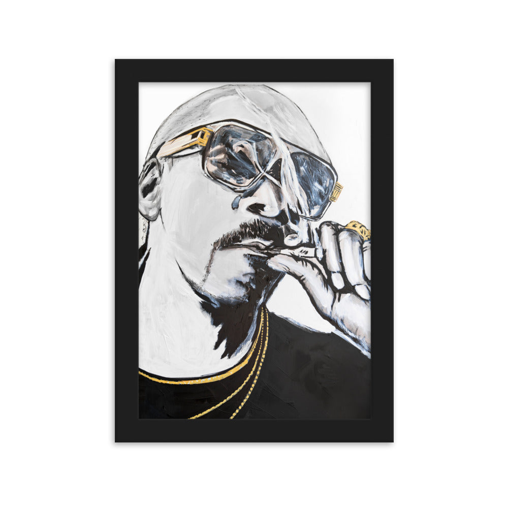 Snoop-Dogg-enhanced-matte-paper-framed-poster-cm-black-21x30-cm-transparent