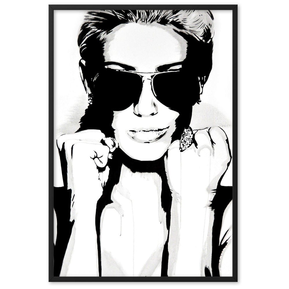 Sunglasses-at-Night-enhanced-matte-paper-framed-poster-black-61x91-cm-transparent-NK-Iconic