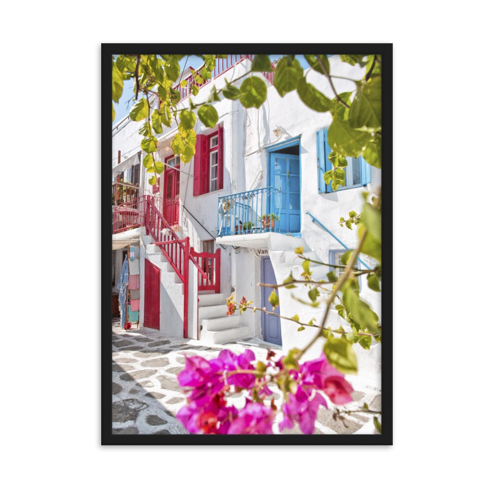 The-Colours-of-Mykonos-Town-Photography-enhanced-matte-paper-framed-poster-black-50x70-cm-transparent-NK-Iconic