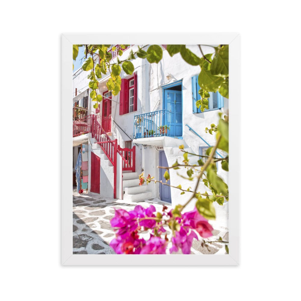 The-Colours-of-Mykonos-Town-Photography-enhanced-matte-paper-framed-poster-white-30x40-cm-transparent-NK-Iconic