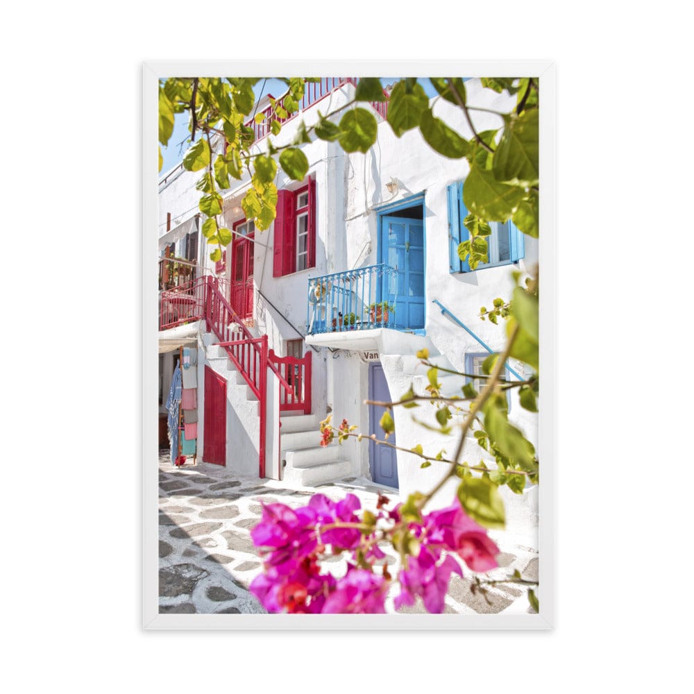 The-Colours-of-Mykonos-Town-Photography-enhanced-matte-paper-framed-poster-white-50x70-cm-transparent-NK-Iconic
