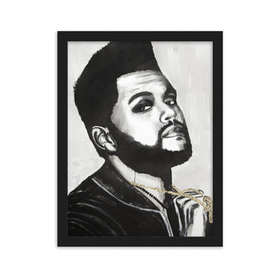 The-Weeknd-enhanced-matte-paper-framed-poster-cm-black-30x40-cm-transparent