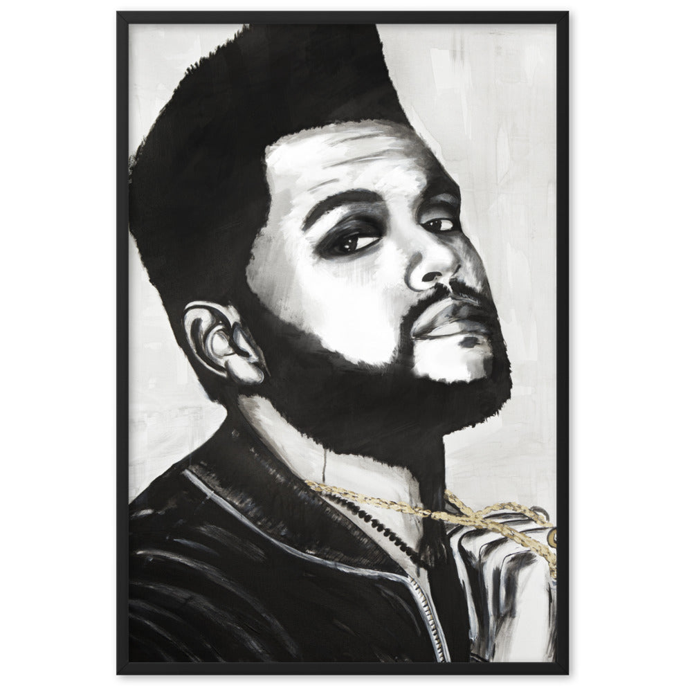 The-Weeknd-enhanced-matte-paper-framed-poster-cm-black-61x91-cm-transparent