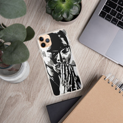 Tupac Black & White iPhone Case