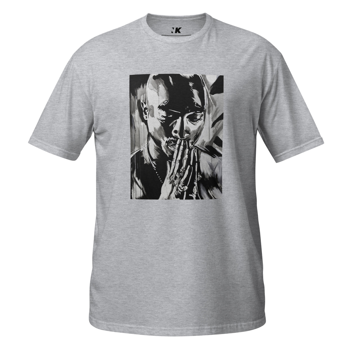 Tupac Pray Grey T-Shirt - NK Iconic