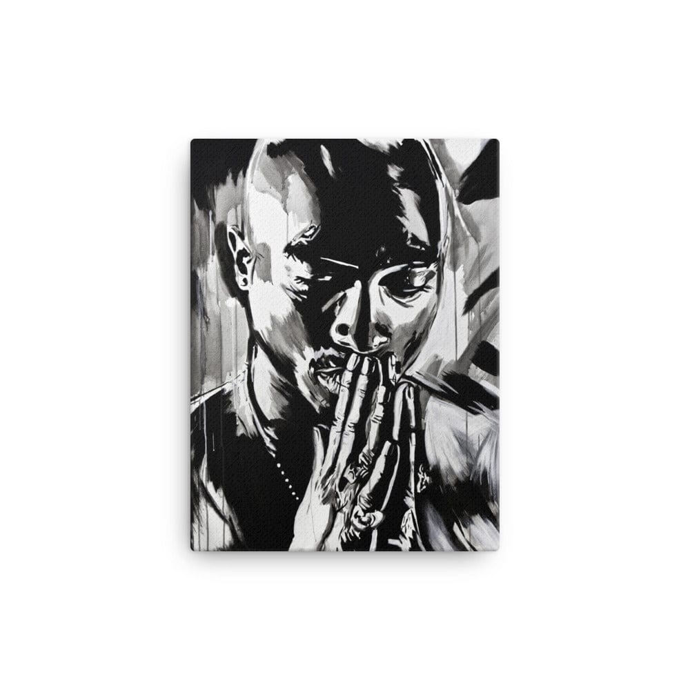 Tupac-Praying-canvas-in-12x16-wall-NK-Iconic