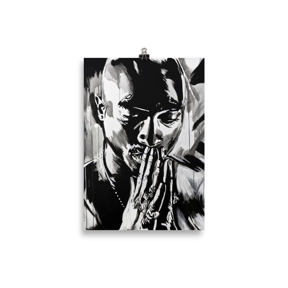 Tupac-praying-prints-enhanced-matte-paper-poster-21x30-cm-transparent-NK-Iconic