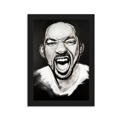 Will-Smith-enhanced-matte-paper-framed-poster-black-21x30-cm-transparent-NK-Iconic