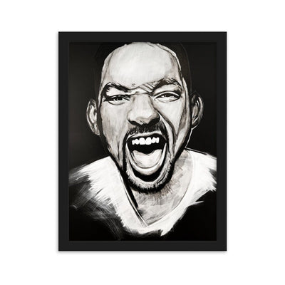 Will-Smith-enhanced-matte-paper-framed-poster-black-30x40-cm-transparent-NK-Iconic