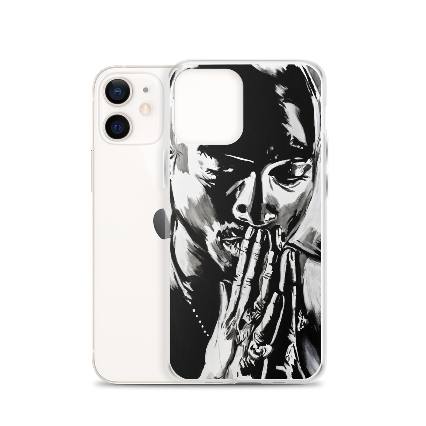Tupac Black & White iPhone Case