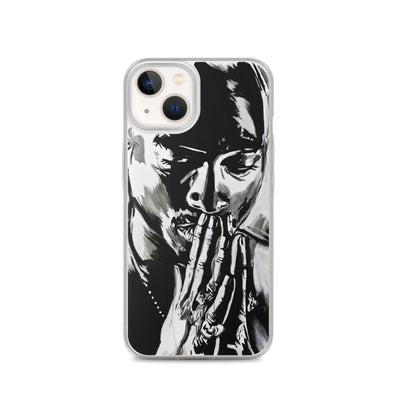 Tupac Black & White iPhone Case