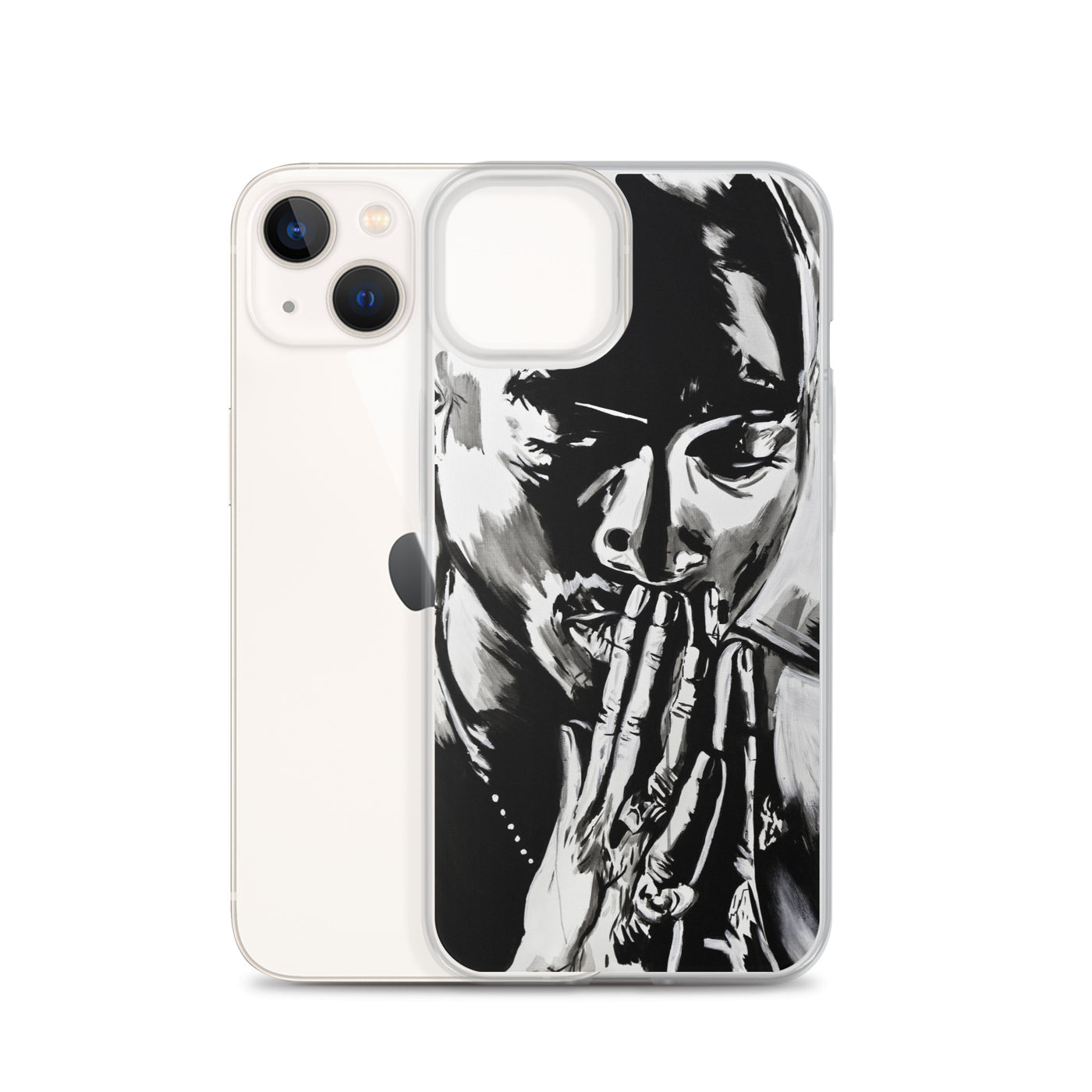 Tupac Black & White iPhone Case