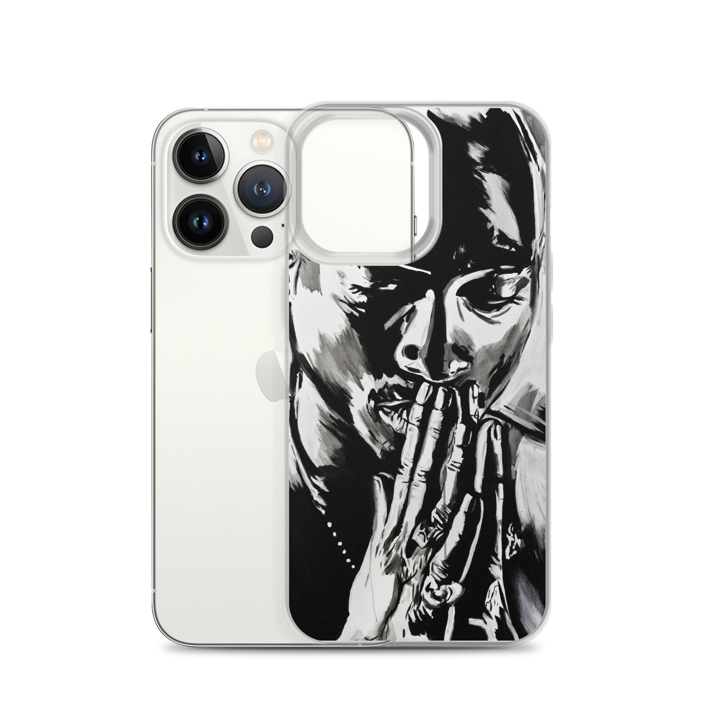 Tupac Black & White iPhone Case