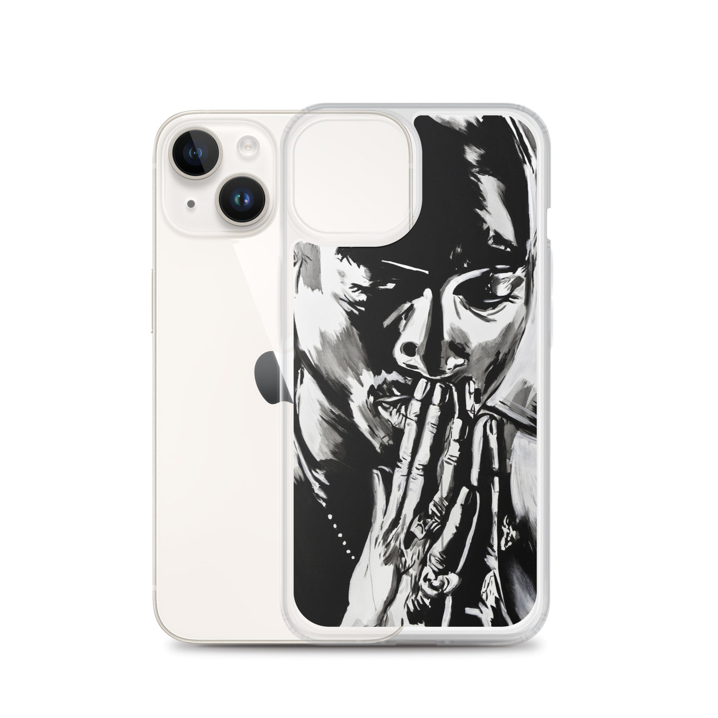 Tupac Black & White iPhone Case