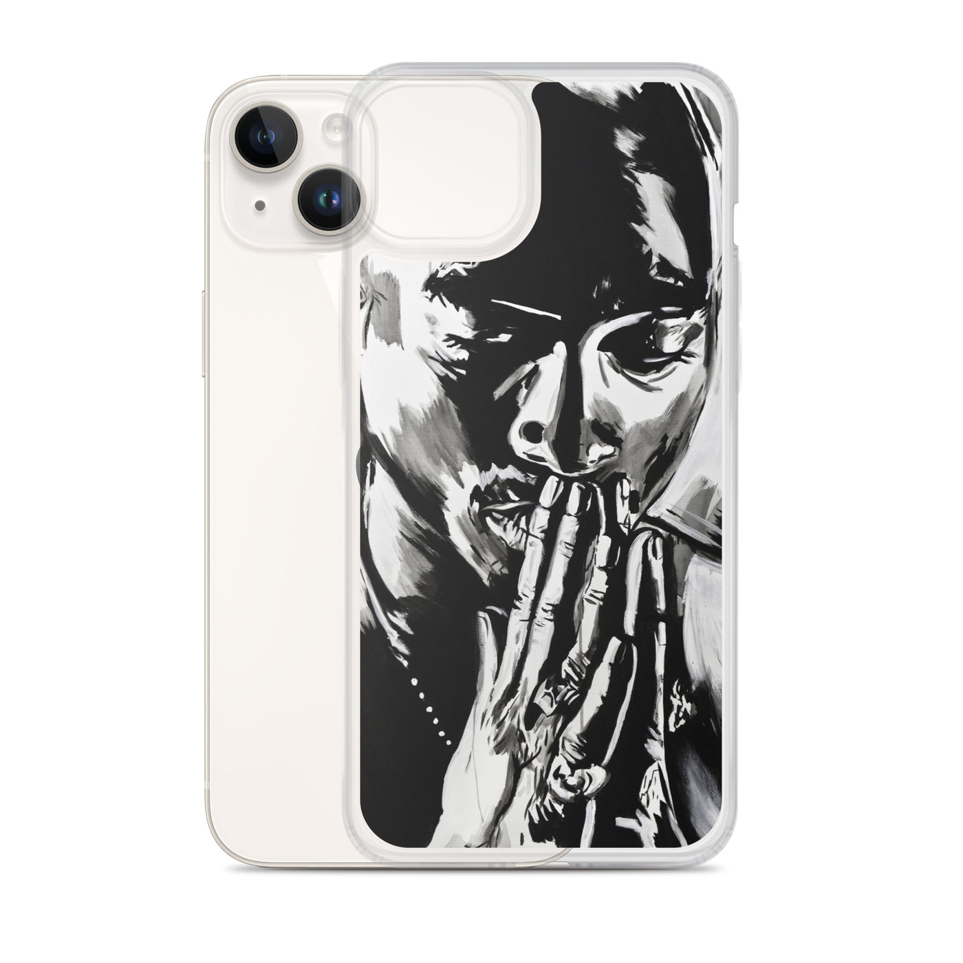 Tupac Black & White iPhone Case
