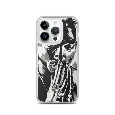 Tupac Black & White iPhone Case