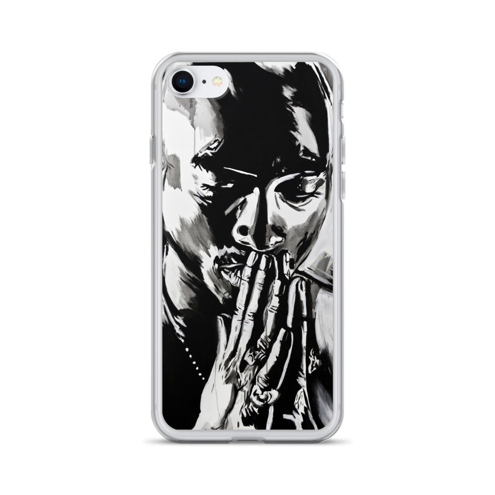 Tupac Black & White iPhone Case