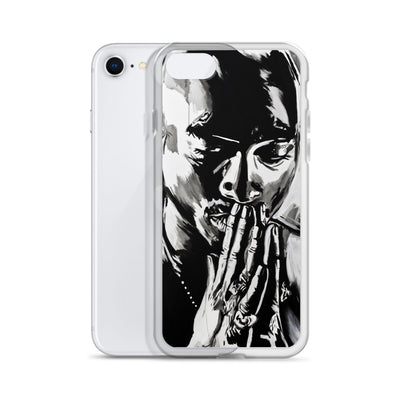 Tupac Black & White iPhone Case