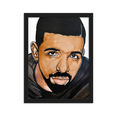 drake enhanced matte paper framed poster cm black 30x40 cm transparent - NK Iconic
