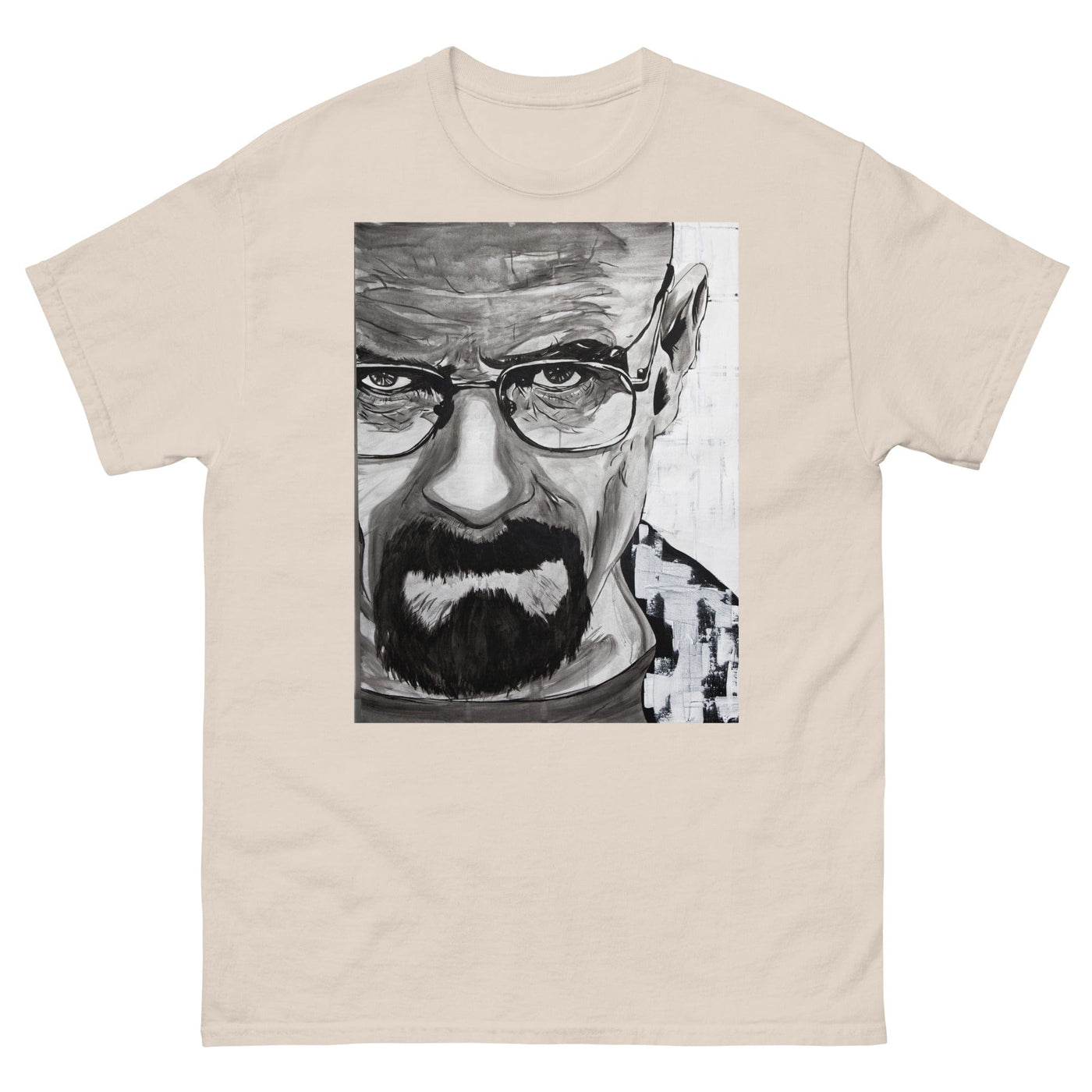 mens-classic-tee-natural-front-Walter-White-T-Shirt